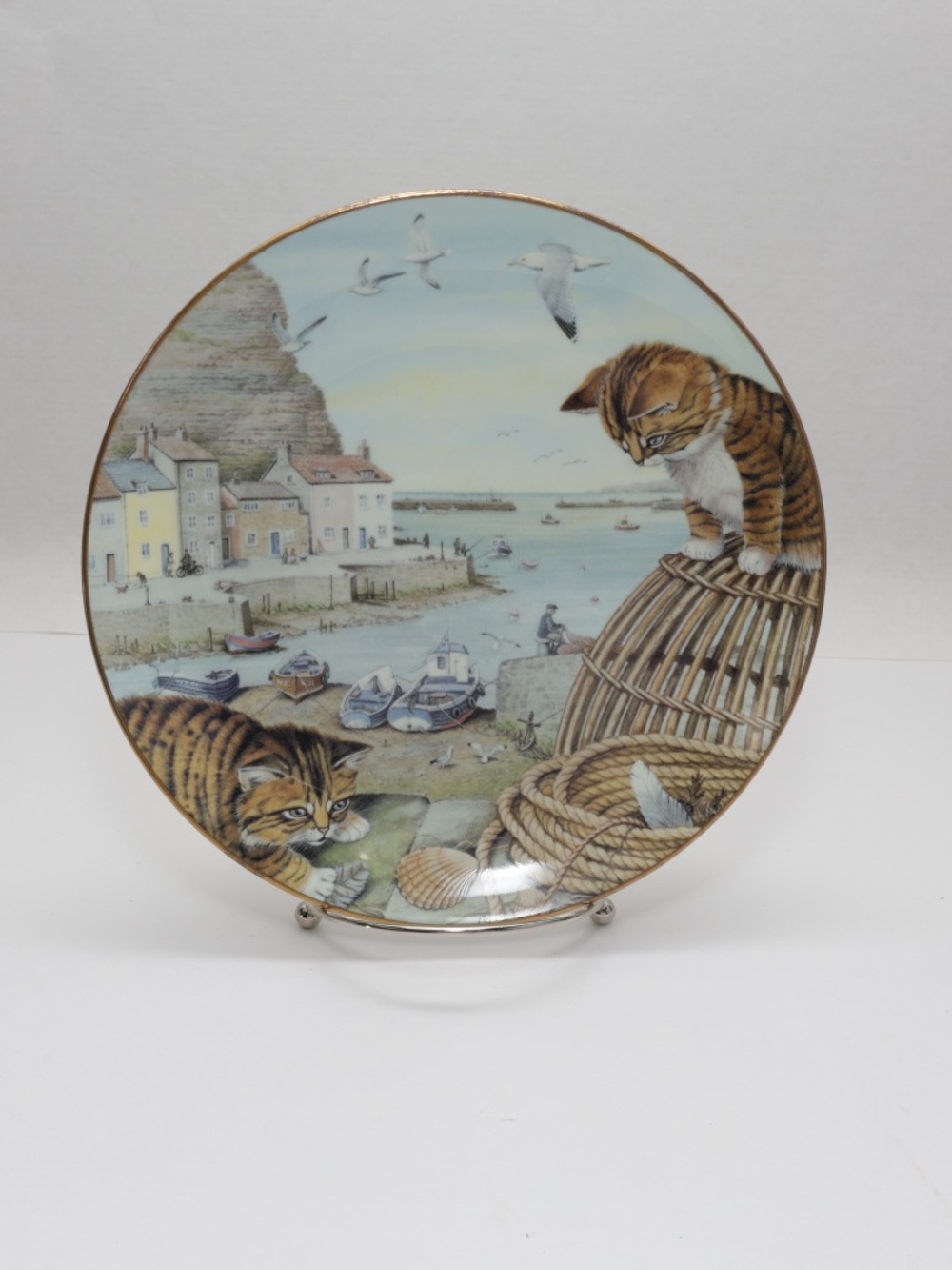 Decorative Plate FISHERMAN's Harbour by Peter Barret